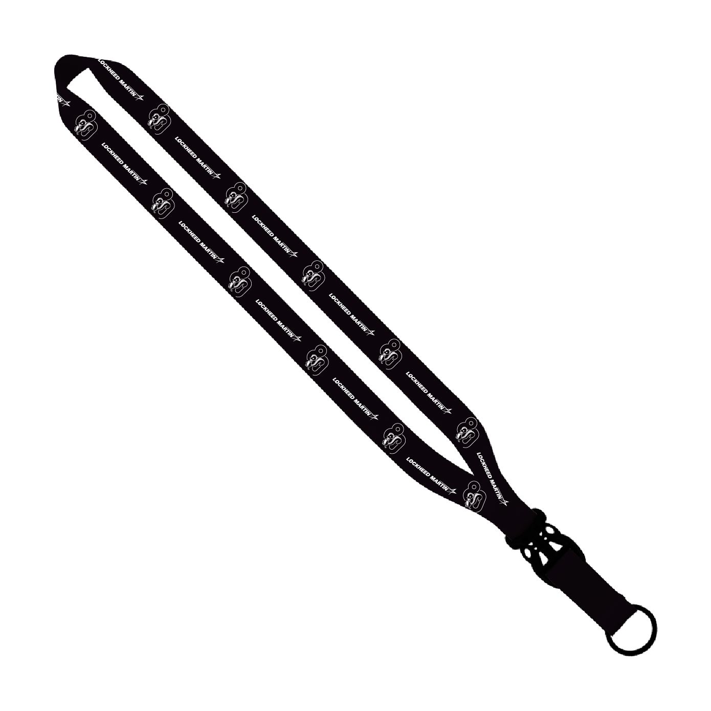 Skunk Works 80th Anniversary 3/4" Polyester Lanyard with Slide Buckle Release & Split-Ring