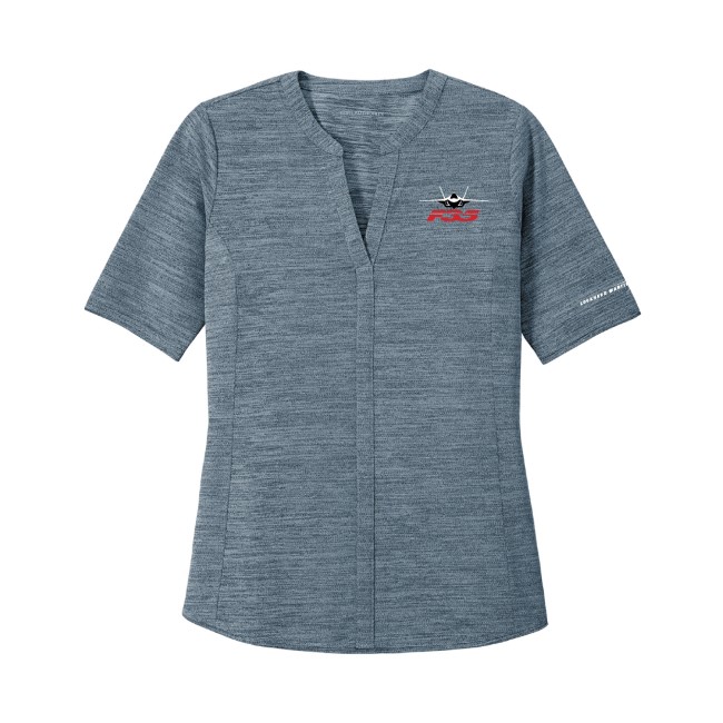 Women's Stretch Heather Open Neck Top #12