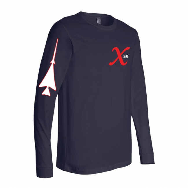 X-59 Long Sleeve Tshirt - Navy