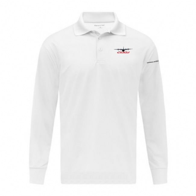 C-130J Long Sleeve Micropique Sport-Wick Polo #2