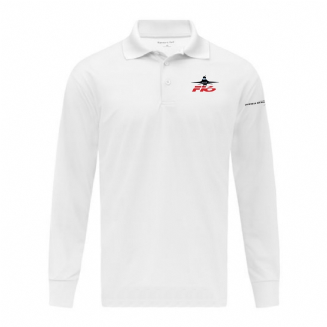 F-16 Long Sleeve Micropique Sport-Wick Polo