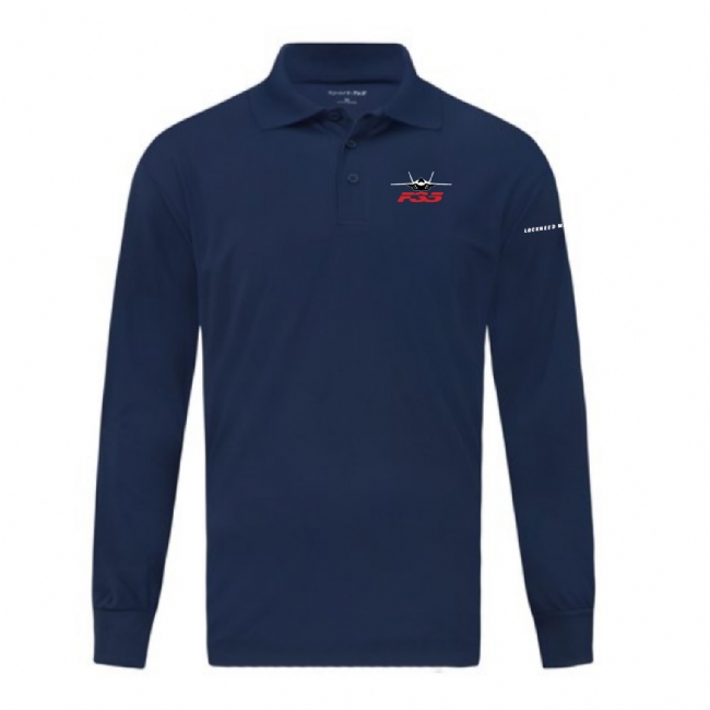 F-35 Long Sleeve Micropique Sport-Wick Polo #2