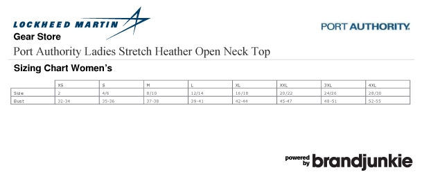 F-22 Women's Stretch Heather Open Neck Top #5