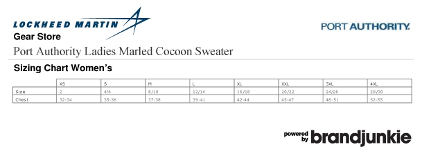 F-22 Women's Marled Cocoon Sweater #3
