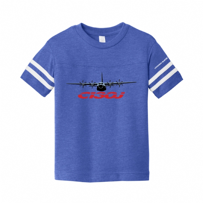 C-130J Youth Toddler Football Fine Jersey Tee
