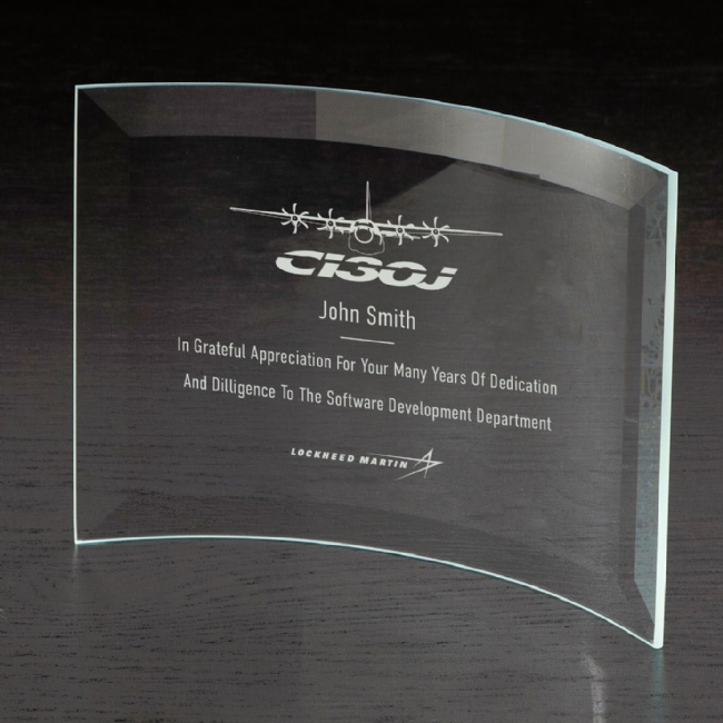 C-130J Crescent Medium Glass Award