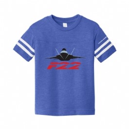 F-22 Youth Toddler Football Fine Jersey Tee