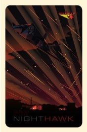 F-117 Over Baghdad Poster